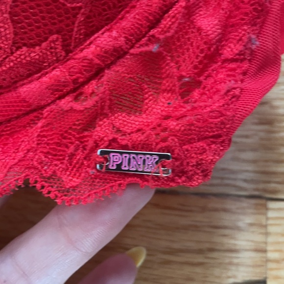 PINK VS Red Lace Bra - Picture 2 of 3